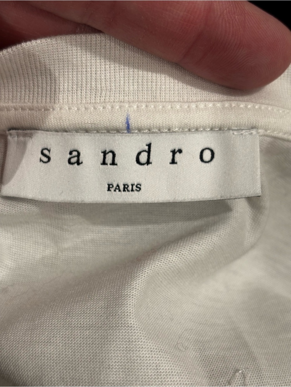 Sandro Paris "Eden Love Never Die" White Cotton T-Shirt Medium Casual Designer - Picture 10 of 13